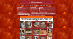 Desktop Screenshot of elmolinomuebles.com